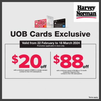 Harvey-Norman-UOB-Cardholders-Promo-350x350 22 Feb-18 Mar 2024: Harvey Norman - UOB Cardholders Promo