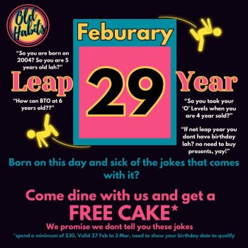 Old-Habits-Leap-Year-Special-at-SAFRA-Mount-Faber-350x350 29 Feb 2024: Old Habits - Leap Year Special at SAFRA Mount Faber