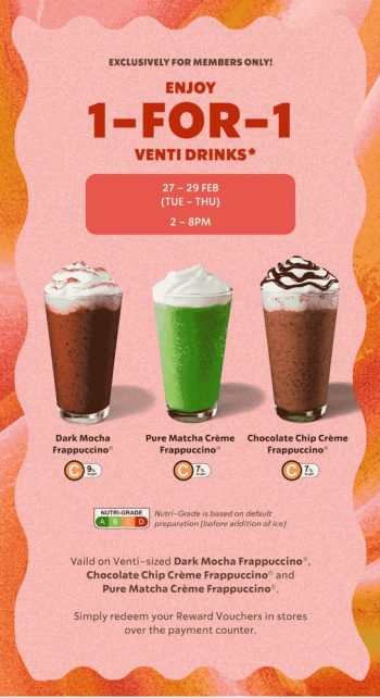 Starbucks-1-for-1-Venti-Drinks-Promo-350x642 27-29 Feb 2024: Starbucks - 1-for-1 Venti Drinks Promo