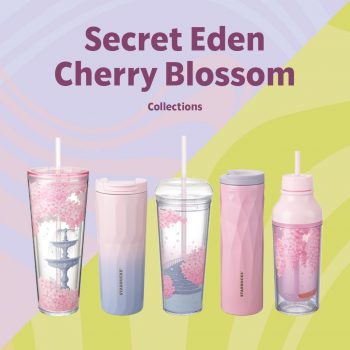 Starbucks-Secret-Eden-Cherry-Blossom-Collection-Special-350x350 29 Feb 2024 Onward: Starbucks - Secret Eden Cherry Blossom Collection Special