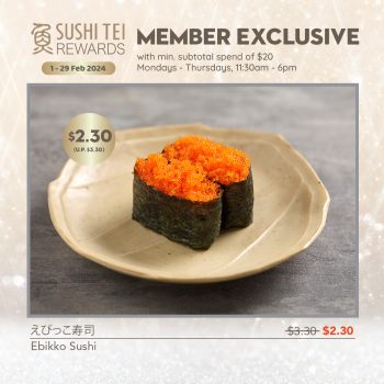 Sushi-Tei-Member-Exclusive-Deal-350x350 1-29 Feb 2024: Sushi Tei - Member Exclusive Deal