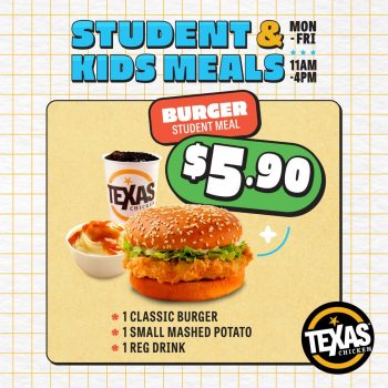 Texas-Chicken-Student-Meals-Promo-350x350 20 Feb 2024 Onward: Texas Chicken - Student Meals Promo