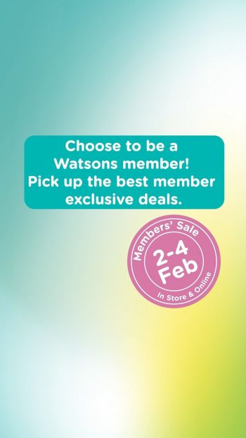 Watsons-Members-Sale-Day-Buy-1-Free-1-350x622 2-4 Feb 2024: Watsons - Member's Sale Day Buy 1 Free 1