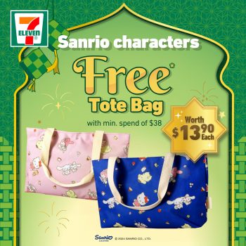 7-Eleven-Free-Adorable-Sanrio-Lunch-Totebag-Promo-350x350 Now till 16 Apr 2024: 7-Eleven - Free Adorable Sanrio Lunch Tote bag Promo