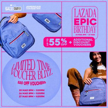 American-Tourister-Lazadas-Epic-Birthday-Sale-350x350 25-27 Mar 2024: American Tourister - Lazada’s Epic Birthday Sale