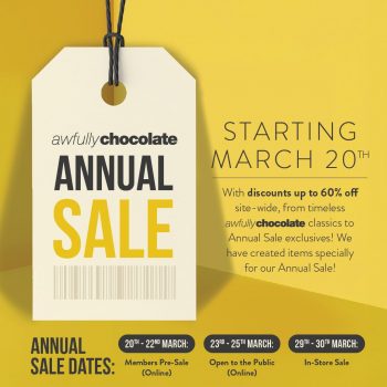 Awfully-Chocolate-Annual-Sale-350x350 20-30 Mar 2024: Awfully Chocolate - Annual Sale