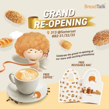 BreadTalk-Grand-Re-Opening-at-313@Somerset-350x350 25 Mar 2024 Onward: BreadTalk - Grand Re-Opening at 313@Somerset