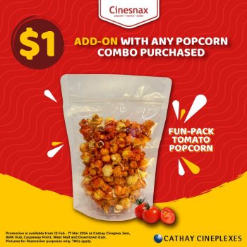 Cathay-Cineplexes-Fun-Pack-Tomato-Popcorn-Promo-350x350 Now till 17 Mar 2024: Cathay Cineplexes - Fun-Pack Tomato Popcorn Promo