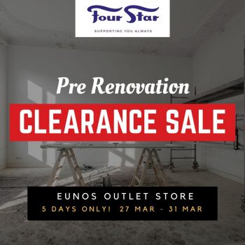 Four-Star-Pre-Renovation-Clearance-Sale-at-Eunos-Outlet-Store-350x350 27-31 Mar 2024: Four Star - Pre Renovation Clearance Sale at Eunos Outlet Store
