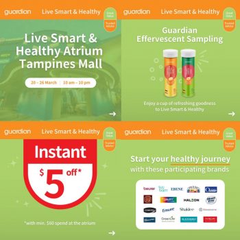 Guardian-Live-Smart-and-Healthy-Deals-at-Tampines-Mall-350x350 20-26 Mar 2024: Guardian - Live Smart and Healthy Deals at Tampines Mall