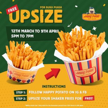 Happy-Potato-Free-UpSize-Promo-350x350 12 Mar-9 Apr 2024: Happy Potato - Free UpSize Promo