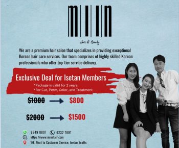 Isetan-Miins-Salon-Member-Deals-350x290 8-10 Mar 2024: Isetan - Miin's Salon Member Deals