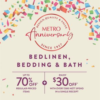 METRO-Anniversary-Bedlinen-Bedding-Bath-Sale-350x350 14-17 Mar 2024: METRO - Anniversary Bedlinen, Bedding & Bath Sale