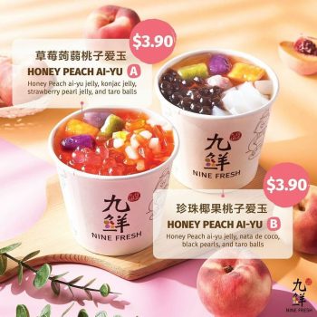 Nine-Fresh-Honey-Peach-Ai-Yu-Jelly-Specials-350x350 1-31 Mar 2024: Nine Fresh - Honey Peach Ai-Yu Jelly Specials