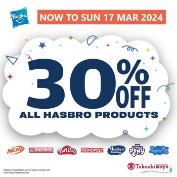 Takashimaya-Hasbro-Products-Promo-350x350 Now till 17 Mar 2024: Takashimaya - Hasbro Products Promo