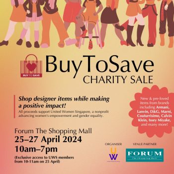 BuyToSave-Charity-Sale-at-Forum-The-Shopping-Mall-1-350x350 25-27 Apr 2024: BuyToSave Charity Sale at Forum The Shopping Mall