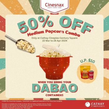 Cathay-Cineplex-50-off-Medium-Popcorn-Promo-350x350 22 Mar-28 Apr 2024: Cathay Cineplex - 50% off Medium Popcorn Promo