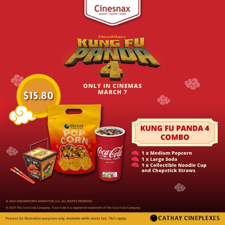 7 Apr 2024 Onward: Cathay Cineplex - Kung Fu Panda Combo Promo - SG ...