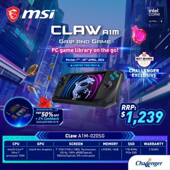 Challenger-MSI-Claw-Promo-350x350 18 Apr 2024 Onward: Challenger - MSI Claw Promo