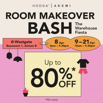HOOGA-AKEMI-Room-Makeover-Bash-with-The-Warehouse-Fiesta-350x350 Now till 21 Apr 2024: HOOGA & AKEMI -  Room Makeover Bash with The Warehouse Fiesta