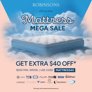 Robinsons-Mattress-Mega-Sale-350x350 Now till 24 Apr 2024: Robinsons - Mattress Mega Sale