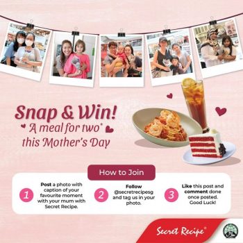 Secret-Recipe-Mothers-Day-Contest-350x350 Now till 5 May 2024: Secret Recipe - Mother's Day Contest