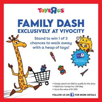 Toys-R-Us-Family-Dash-at-VivoCity-350x350 Now till 12 May 2024: Toys"R"Us - Family Dash at VivoCity