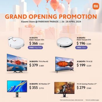 Xiaomi-Store-Grand-Opening-Promotion-at-Parkway-Parade-2-350x350 26-28 Apr 2024: Xiaomi - Store Grand Opening Promotion at Parkway Parade