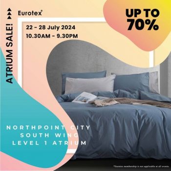 22-28 July 2024: Eurotex Singapore: Atrium Sale - SG.EverydayOnSales.com