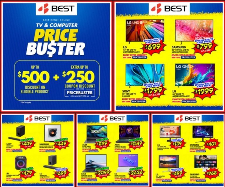18 October 2024 onwards BEST Denki Singapore, Exciting Online