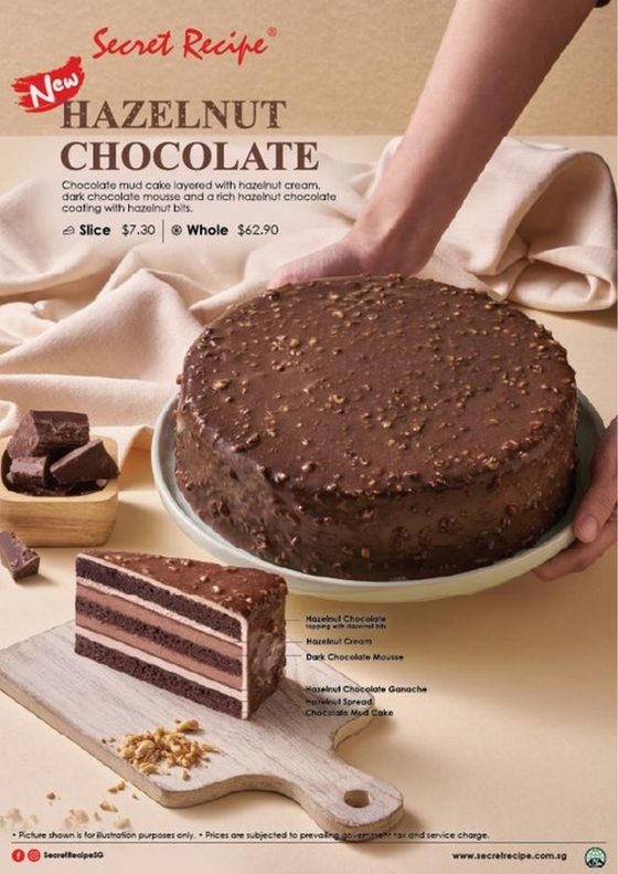 21 October 2024 onwards Secret Recipe Singapore, New Hazelnut