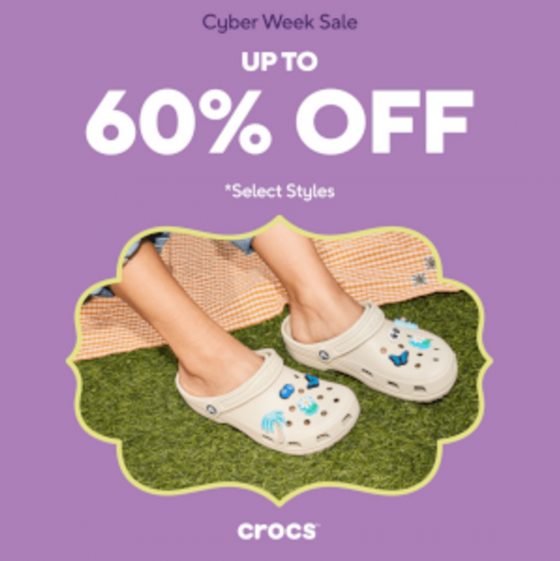 30 November 5 December 2024 Crocs Singapore, Up to 60 Off + 50 Off