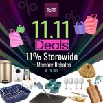 8-11 November 2024: ToTT, 11.11 Sale, 11% OFF Storewide, Member Rebates & Exclusive Perks