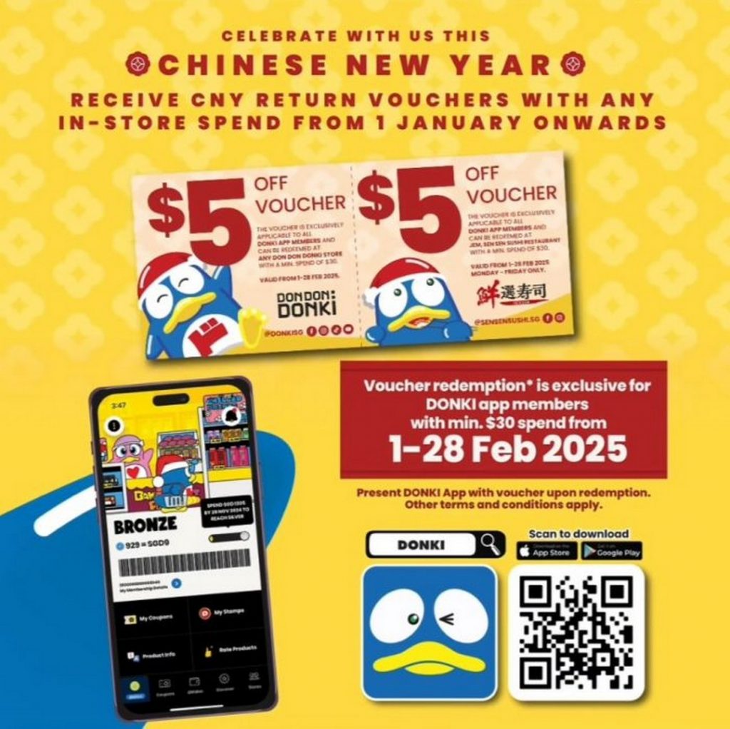 1 January 2025 onwards DON DON DONKI, Chinese New Year 2025 Promotion