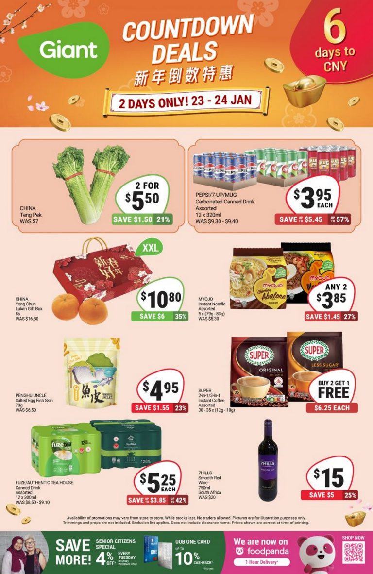 2324 January 2025 Giant Singapore, Celebrate Chinese New Year with Unmissable Deals, 2Day