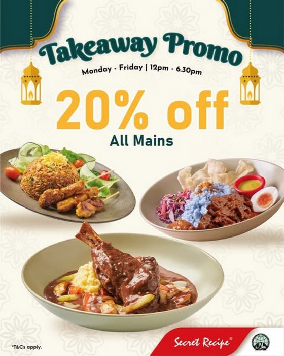 10 March 2025 onwards: Secret Recipe Singapore – Kerabu Special