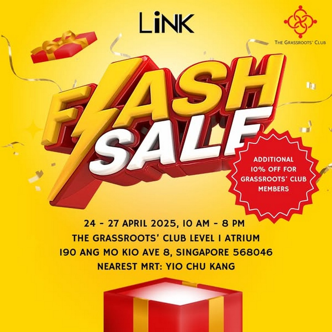 24–27 April 2025: LINK Outlet Store – Up to 70% Off Branded Sportswear:  Atrium Sale Event at The Grassroot Club, Singapore - SG.EverydayOnSales.com