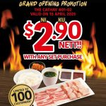 15 April 2025: Yakiniku Like – Pork & Chicken Set at Just $2.90 Nett with Any Set Meal: Grand Opening Promotion at The Cathay