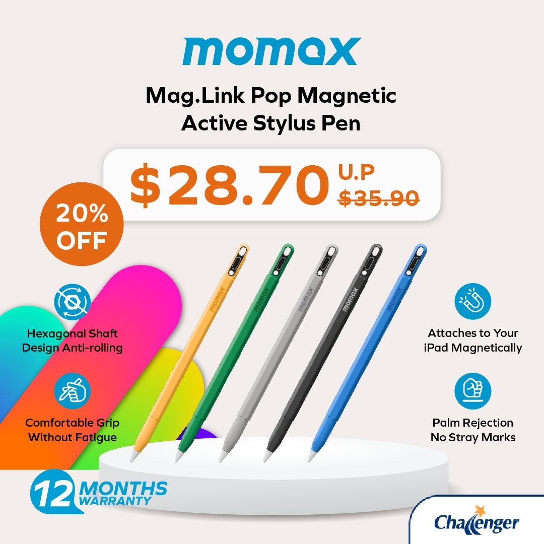 Challenger-Singapore-–-Up-to-20-Off-Momax-Tech-Accessories-10 12 June 2025 onwards: Challenger Singapore – Up to 20% Off Momax Tech Accessories