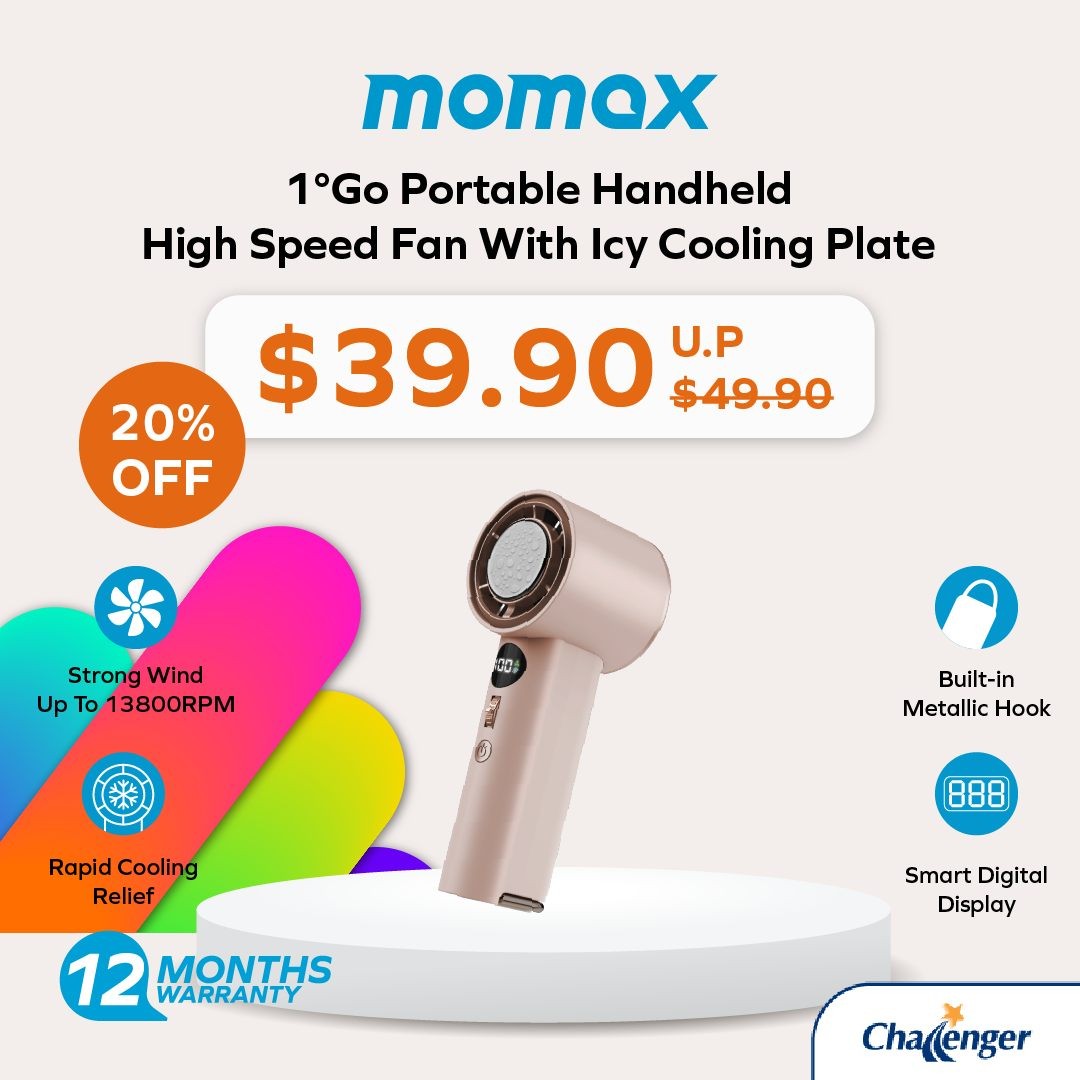 Challenger-Singapore-–-Up-to-20-Off-Momax-Tech-Accessories-7 12 June 2025 onwards: Challenger Singapore – Up to 20% Off Momax Tech Accessories