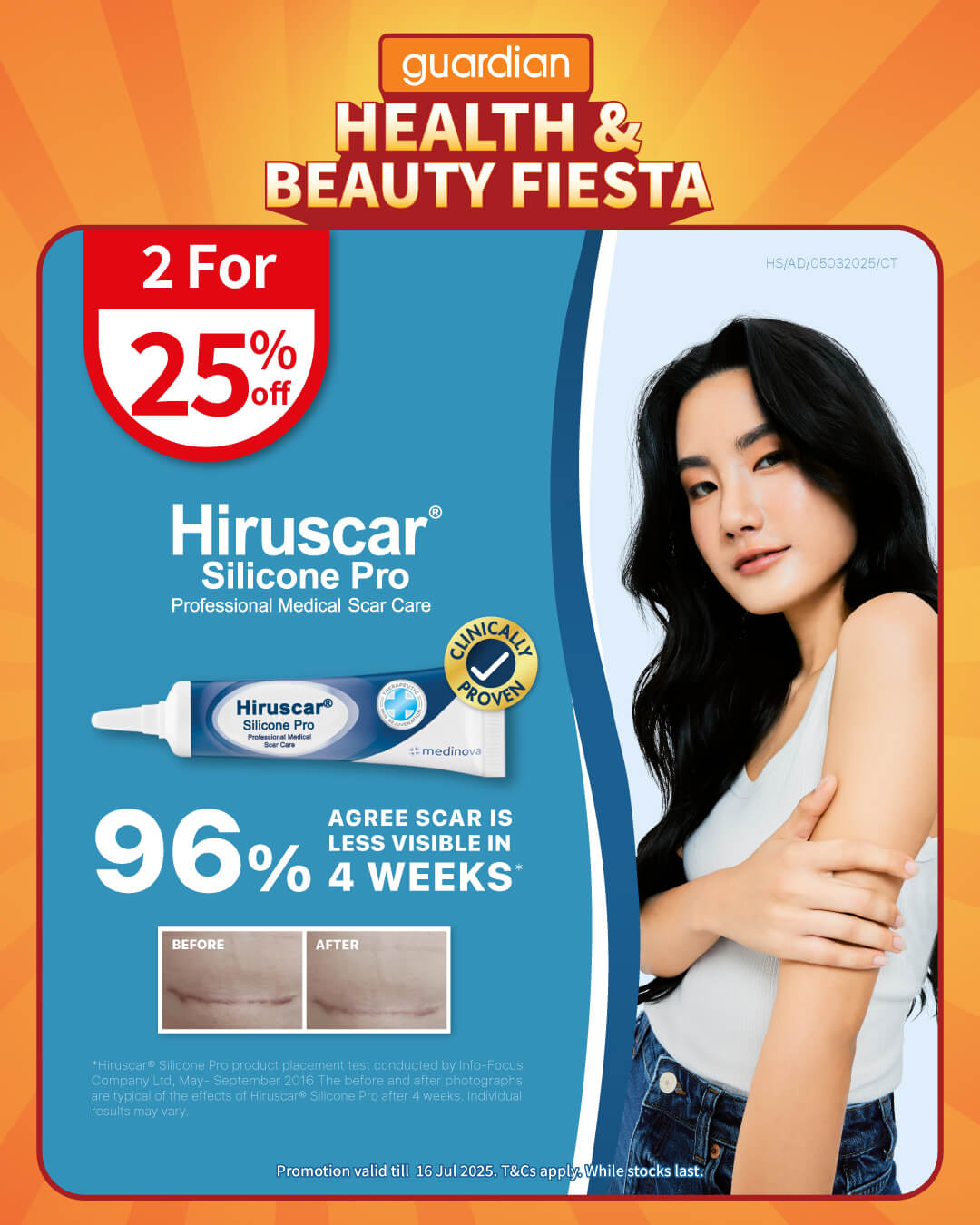 30 June–16 July 2025: Guardian – Hiruscar Silicone Pro Scar Treatment ...