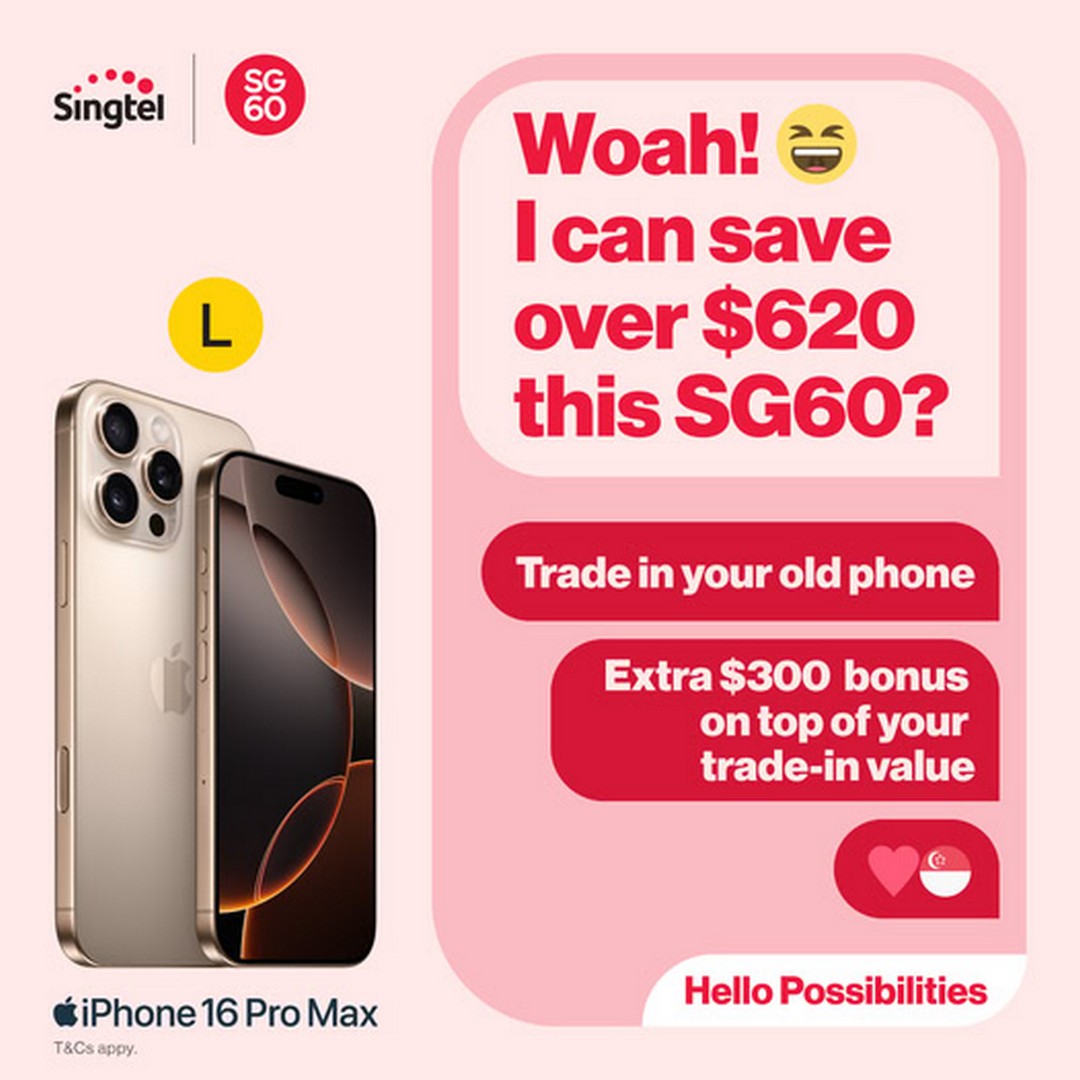 Now till 1 August 2025: Singtel Singapore – iPhone and Apple Watch Deals  SG60 Celebration - SG.EverydayOnSales.com
