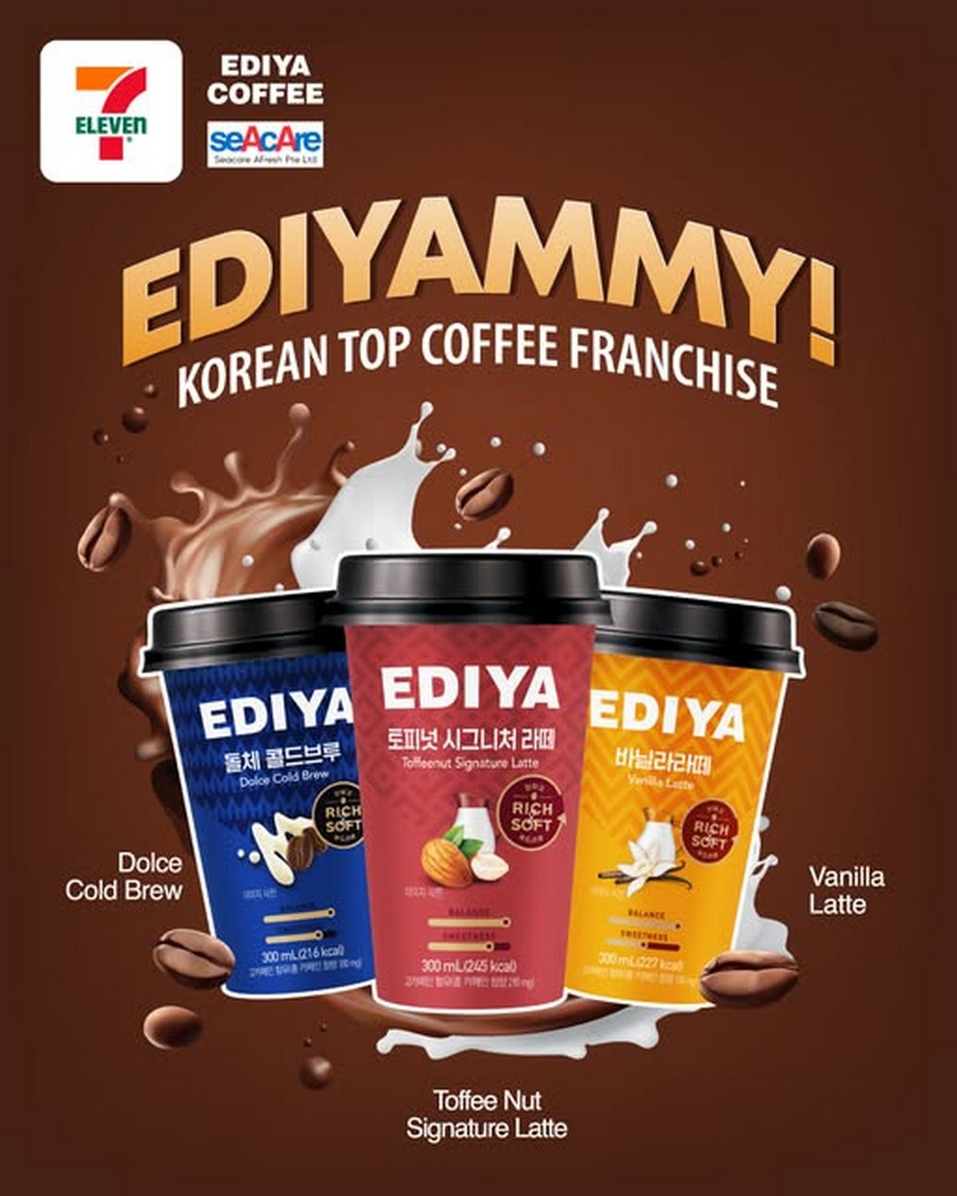 7-Eleven-Singapore-EDIYA-Korean-Coffee-Giveaway-Promotion Now till 31 August 2025: 7-Eleven Singapore: EDIYA Korean Coffee Giveaway Promotion with Exciting Prizes