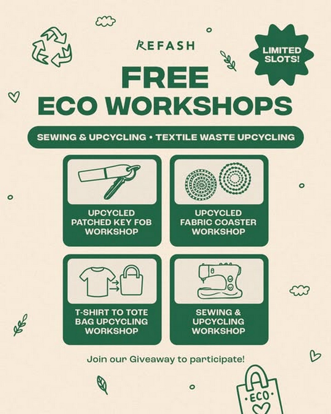 REFASH-Thrift-Thrive-Fashion-Event-3 1-5 September 2025: REFASH: Thrift & Thrive Fashion Event: Sale & Eco Workshops