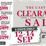 12-14 September 2025: Castilla Clearance Sale: Mega Furniture Promotion with Up to 50% Off
