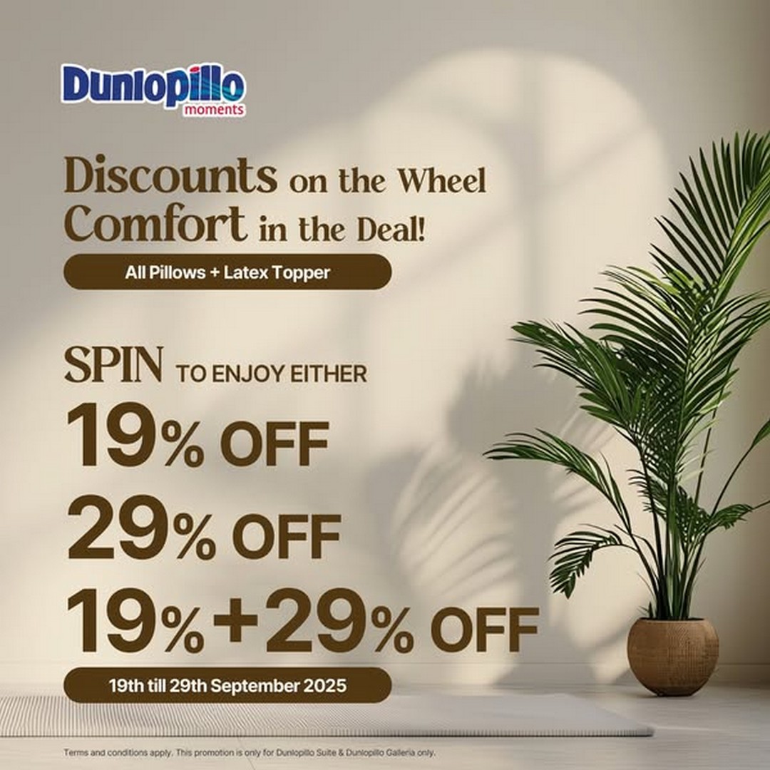 Dunlopillo-Singapore-Latex-Fiesta-Spin-1 19-29 September 2025: Dunlopillo Singapore Latex Fiesta Spin and Save Promotion at Dunlopillo Suite & Galleria