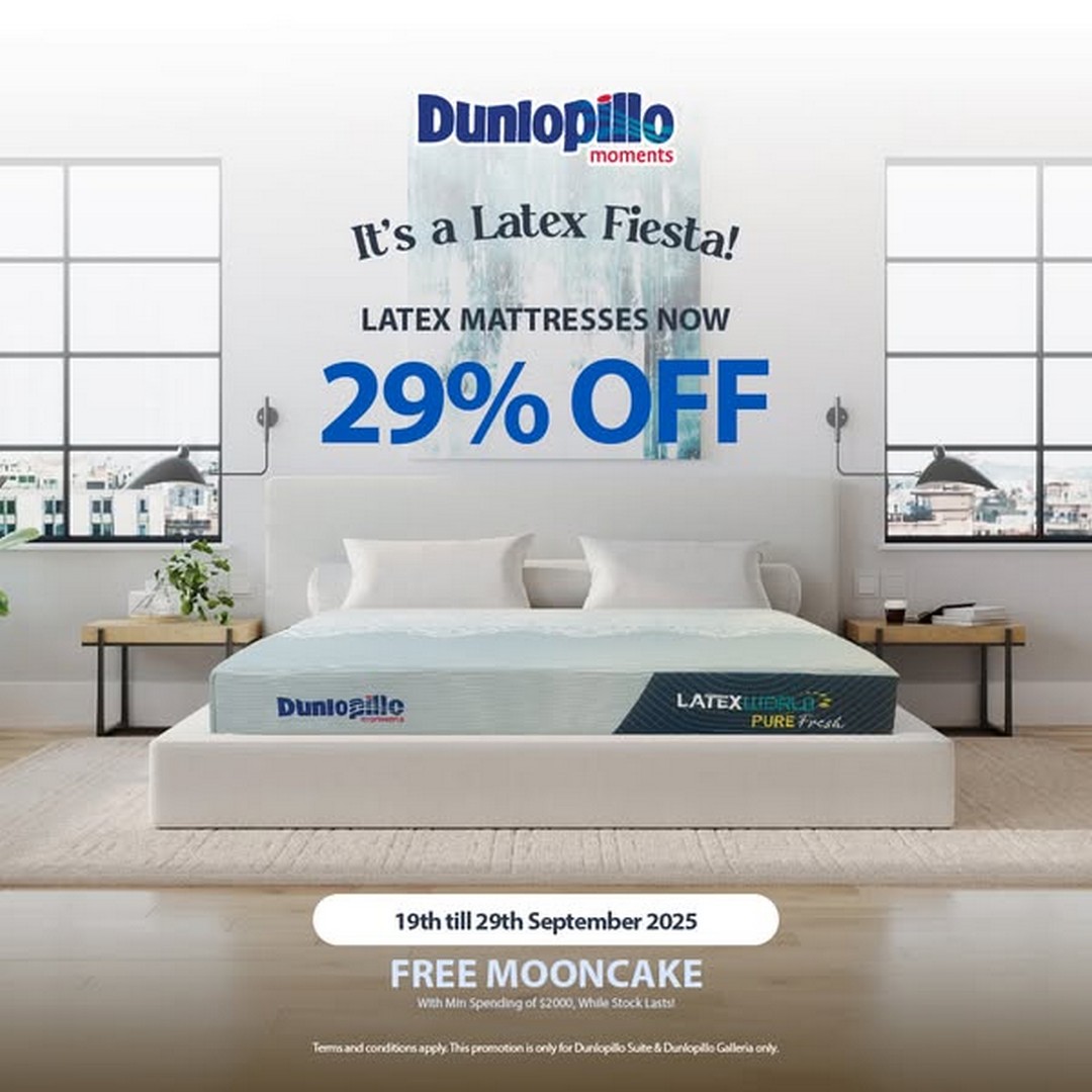 Dunlopillo-Singapore-Latex-Fiesta-Spin 19-29 September 2025: Dunlopillo Singapore Latex Fiesta Spin and Save Promotion at Dunlopillo Suite & Galleria