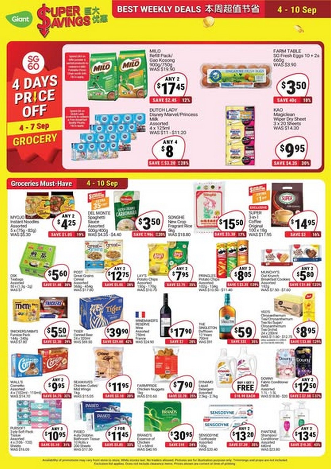 Giant-Singapore-Super-Savings-Sale-1 4-10 September 2025: Giant Singapore Super Savings Sale with Up to 58% Off and 4-Day Fresh & Grocery Specials