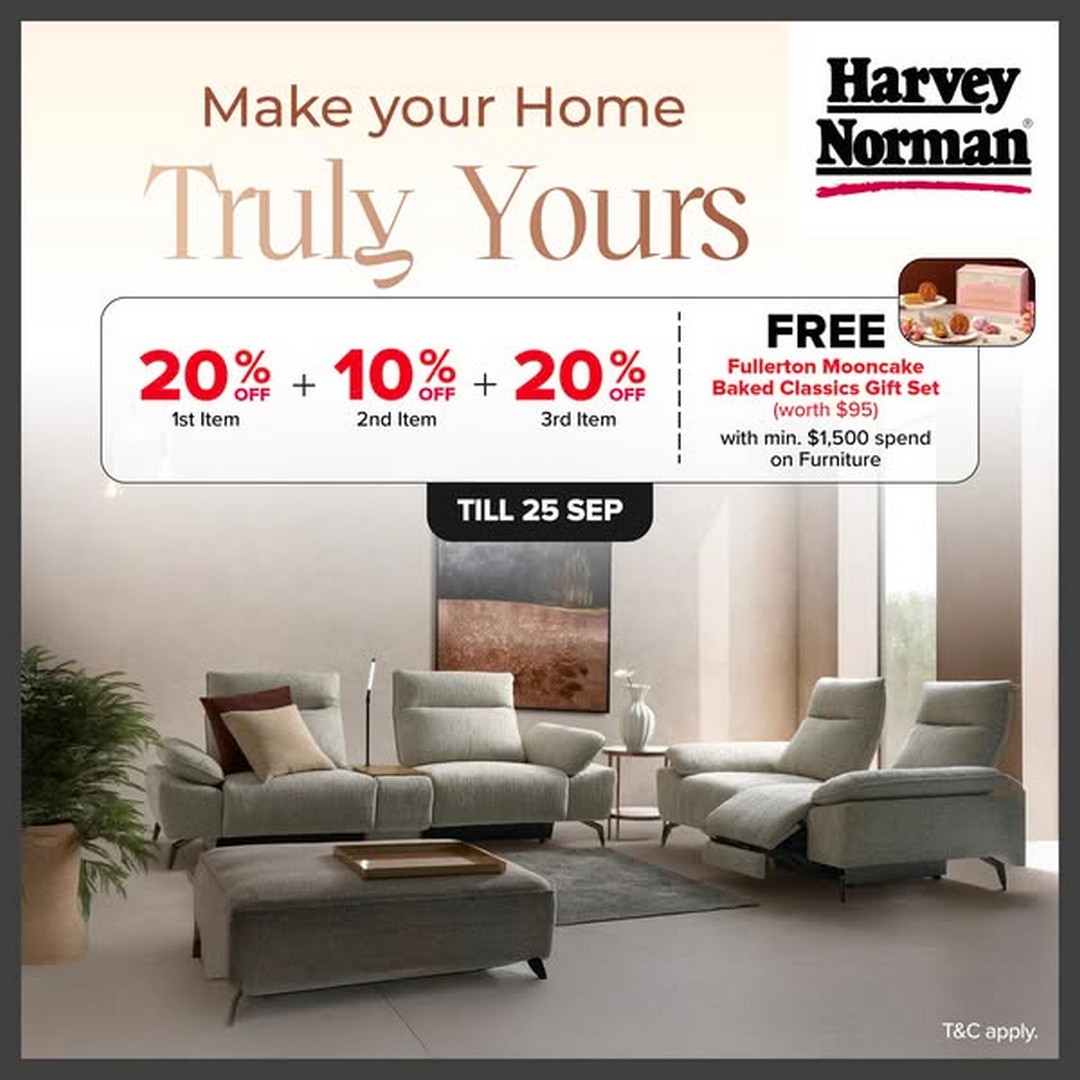 Harvey-Norman-Singapore-Buy-More-Save-More-Promotion Now till 25 September 2025: Harvey Norman Singapore Buy More Save More Promotion with Free Gift