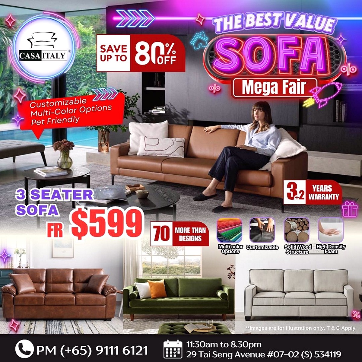 IMG-20250929-WA0001 3-5 Oct 2025: CASA ITALY Sofa Mega Fair Sale: Up to 80% OFF Premium Sofas, Beds & Wardrobes
